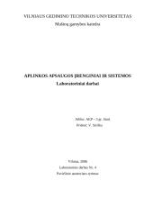 Paviršinio aeratoriaus tyrimas