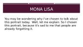 Mona Lisa presentation 2 puslapis
