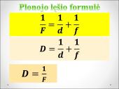 Plonojo lęšio formulė - teorija 3 puslapis