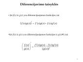 Funkcijos išvestinė ir diferencijavimas  5 puslapis