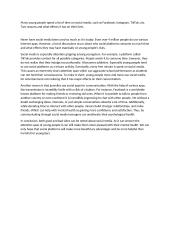 Social media - essay