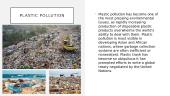 Anglų pristatymas "Plastic pollution" 2 puslapis