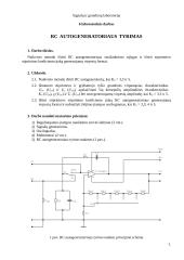 RC autogeneratoriaus tyrimas Naikvisto metodu