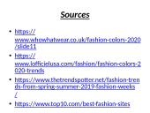 Fashion - anglų kalba skaidrės 20 puslapis