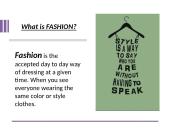 Fashion - anglų kalba skaidrės 3 puslapis