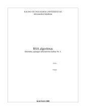 RSA algoritmas