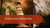 Stalaktitai ir stalagmitai - skaidrės 15 puslapis