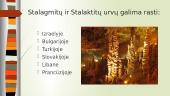 Stalaktitai ir stalagmitai - skaidrės 10 puslapis