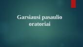 Garsiausi pasaulio oratoriai