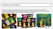 Įmonės UAB “Gusania” produkto “Chazz” traškučių rinkodaros komplekso pristatymas  8 puslapis