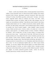 Moters paveikslas lietuvių literatūroje - pastraipa