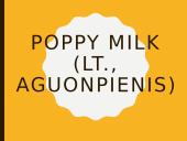 Poppy milk