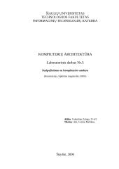 Susipažinimas su kompiuterio sandara