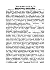Kalba: aptarkite Biblinius motyvus pasirinktuose 2 kūriniuose