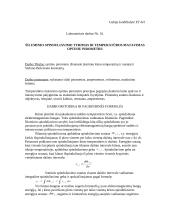 Šiluminio spinduliavimo tyrimas ir temperatūros matavimas pirometru