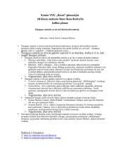 Žmogaus santykis su tėvyne lietuvių literatūroje - planas