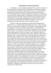Pasiaukojimo tema lietuvių literatūroje (kalba)