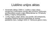 Liublino unija - skaidrės 15 puslapis