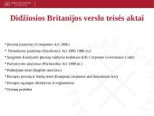 Didžiosios Britanijos verslo santykių teisinė analizė 2 puslapis