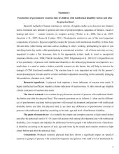 Sutrikusio intelekto moksleivių psichomotorinės reakcijos laiko ypatumai prieš ir po fizinio krūvio  5 puslapis