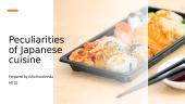 Peculiarities of Japanese cuisine