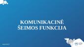 Komunikacinė šeimos funkcija