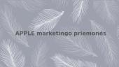 APPLE marketingo priemonės 2 puslapis