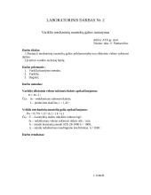 Variklio mechaninių nuostolių galios nustatymas