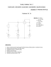 Vienfazės sinusinės grandinės apskaičiavimas 