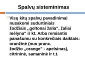 Spalvų sisteminimas 8 puslapis