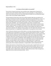 Ar Lietuvos šlovės šaltinis yra praeitis?    