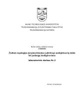 Žiedinės topologijos įterpimo/išėmimo (add/drop) multiplekserių tinklo bei paslaugų konfigūravimas