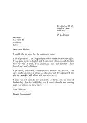 13 formal letters: applying for a job 2 puslapis