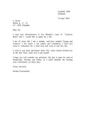 13 formal letters: applying for a job 7 puslapis