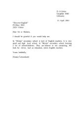 13 formal letters: applying for a job 8 puslapis