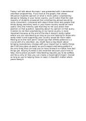 International volunteer programmes