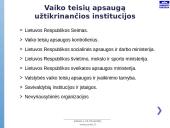 Vaiko gerovės valstybės politikos strategijos įgyvendinimas 2 puslapis