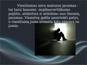 Vienatvė ir vienišumas (skaidrės) 5 puslapis