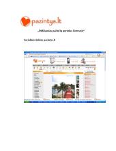 5 socialinių internetinių tinklapių analizė: facebook.com; myspace.com; one.lt; pazintys.lt ir ieskok.lt 10 puslapis