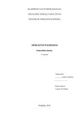 Apskaita: UAB "Bambukas"