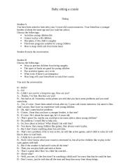 Babysitting a cousin