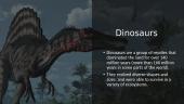 Dinosaurs - presentation 2 puslapis