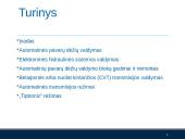 Automatinių transmisijų valdymo ir reguliavimo sistemos, jų algoritmai 2 puslapis