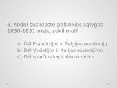  1830-1831 sukilimas. Testas su atsakymais 7 puslapis