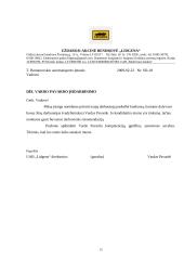 Charakteristika ir veiklos dokumentai: UAB "Lidgena" 15 puslapis