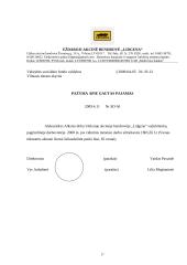 Charakteristika ir veiklos dokumentai: UAB "Lidgena" 17 puslapis