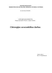 Chirurgijos protokolas