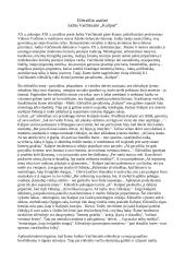 Judita Vaičiūnaitė ,,Kalipsė” eilėraščio analizė