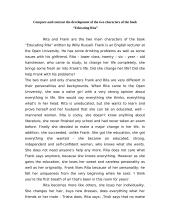 Compare and contrast two caracters of the book "Educating Rita"