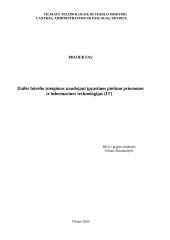 Dailės būrelio įsteigimas naudojant įprastines piešimo priemones ir informacines technologijas (IT)